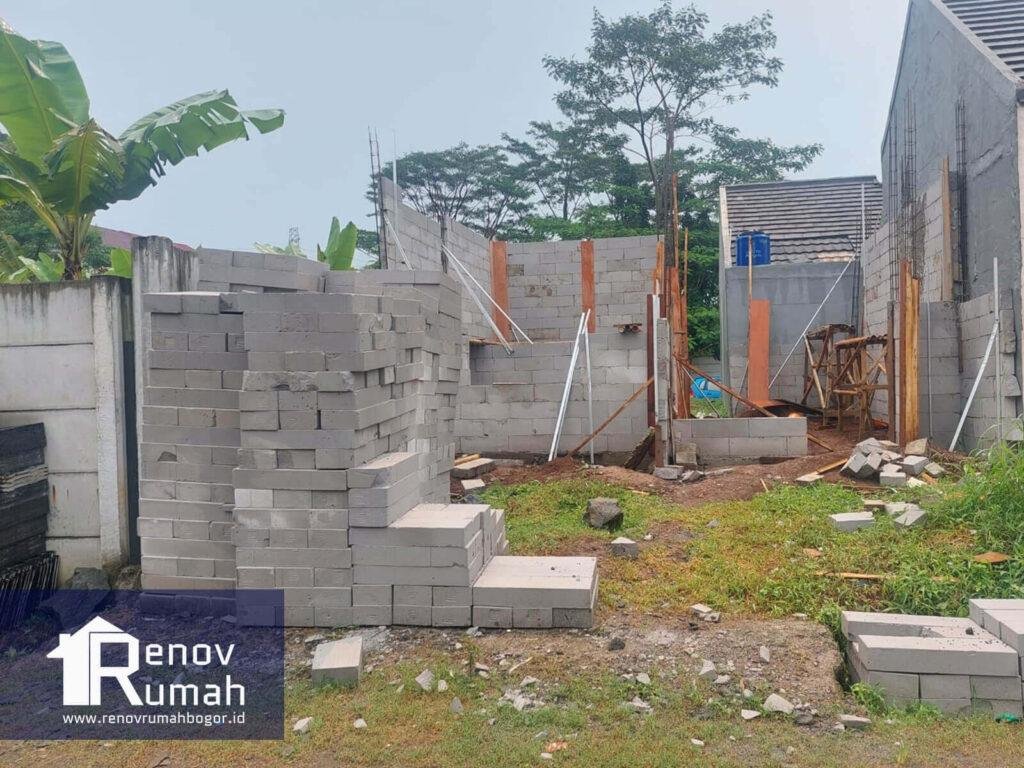 Jasa Bangun Rumah di Sukaraja Bogor Type 36, Pemasangan Bata Ringan