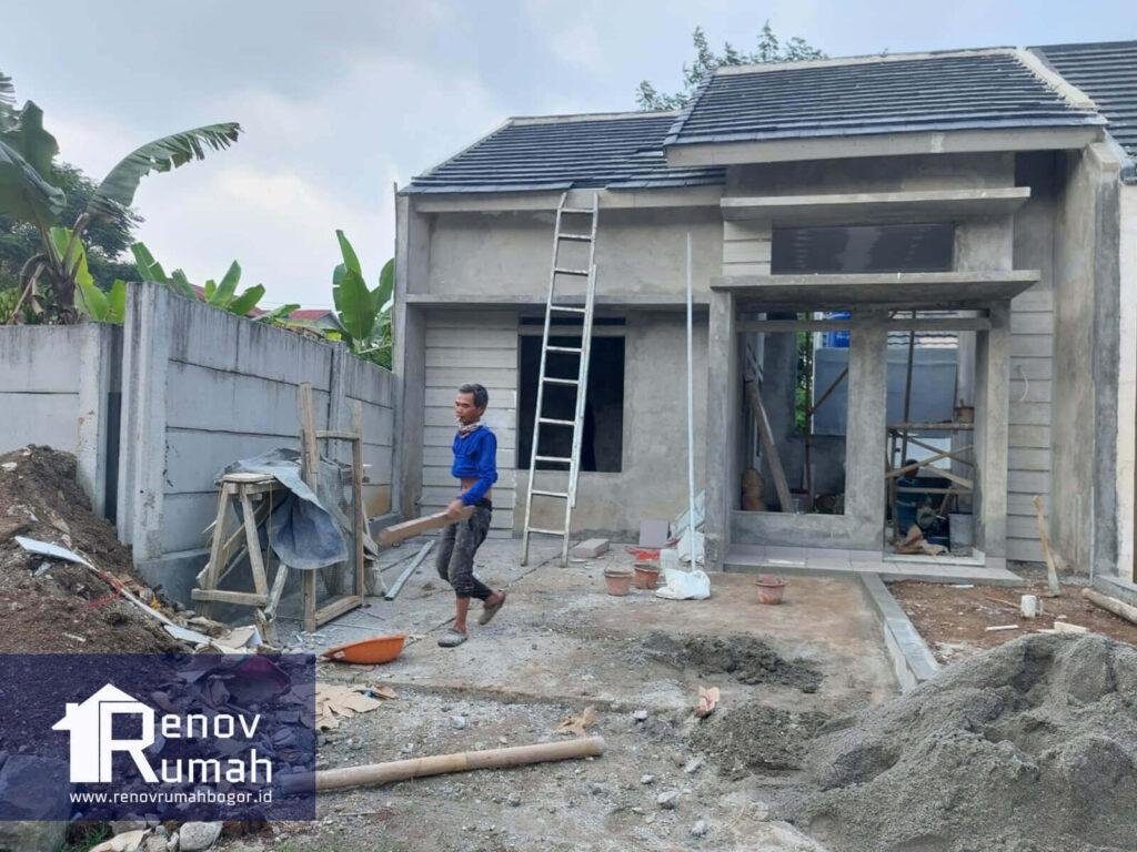 Jasa Bangun Rumah di Sukaraja Bogor Type 36, Plesteran & Atap