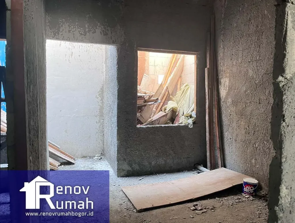 pekerjaan plesteran jasa kontraktor bogor