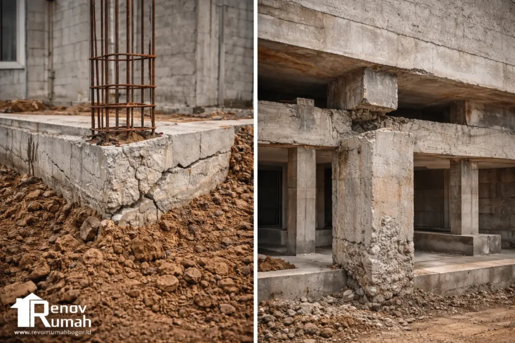 jasa kontraktor rumah bogor,jasa renovasi rumah bogor, jasa bangun rumah bogor, masalah pondasi rumah