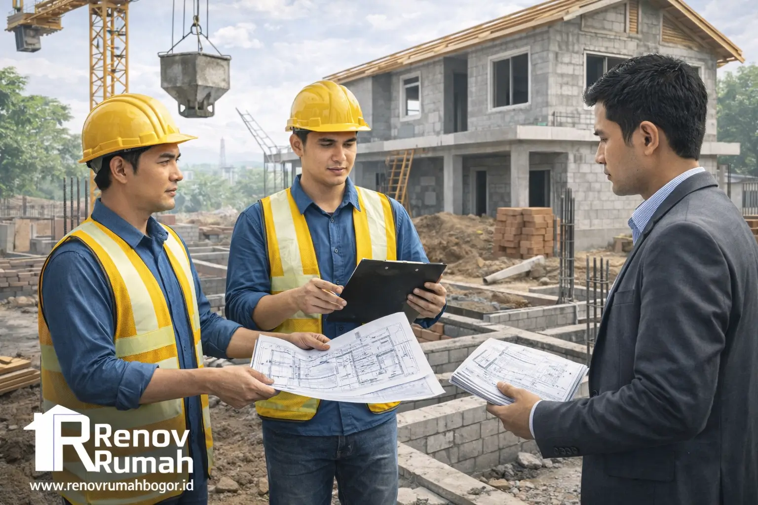 jasa bangun rumah bogor, jasa kontraktor rumah bogor, jasa renovasi rumah bogor, proses eksekusi dan perencanaan,fungsi pengawasan proyek, cara mengawasi pembangunan rumah, perumahan kemang asri