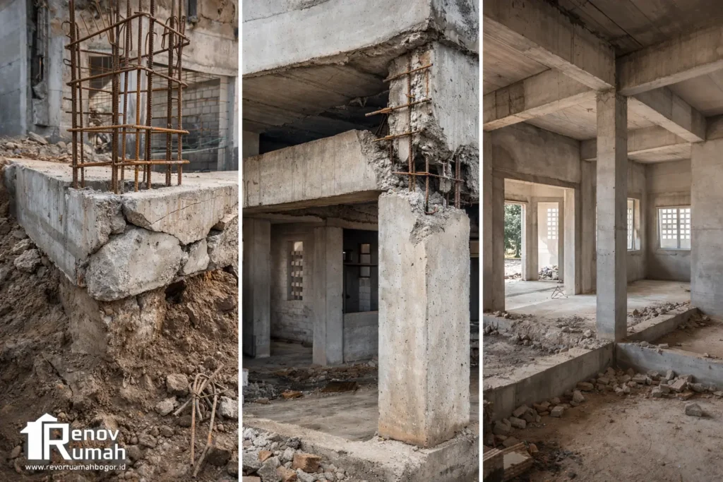 jasa kontraktor rumah bogor, jasa bangun rumah bogor, jasa renovasi rumah bogor, struktur bangunan