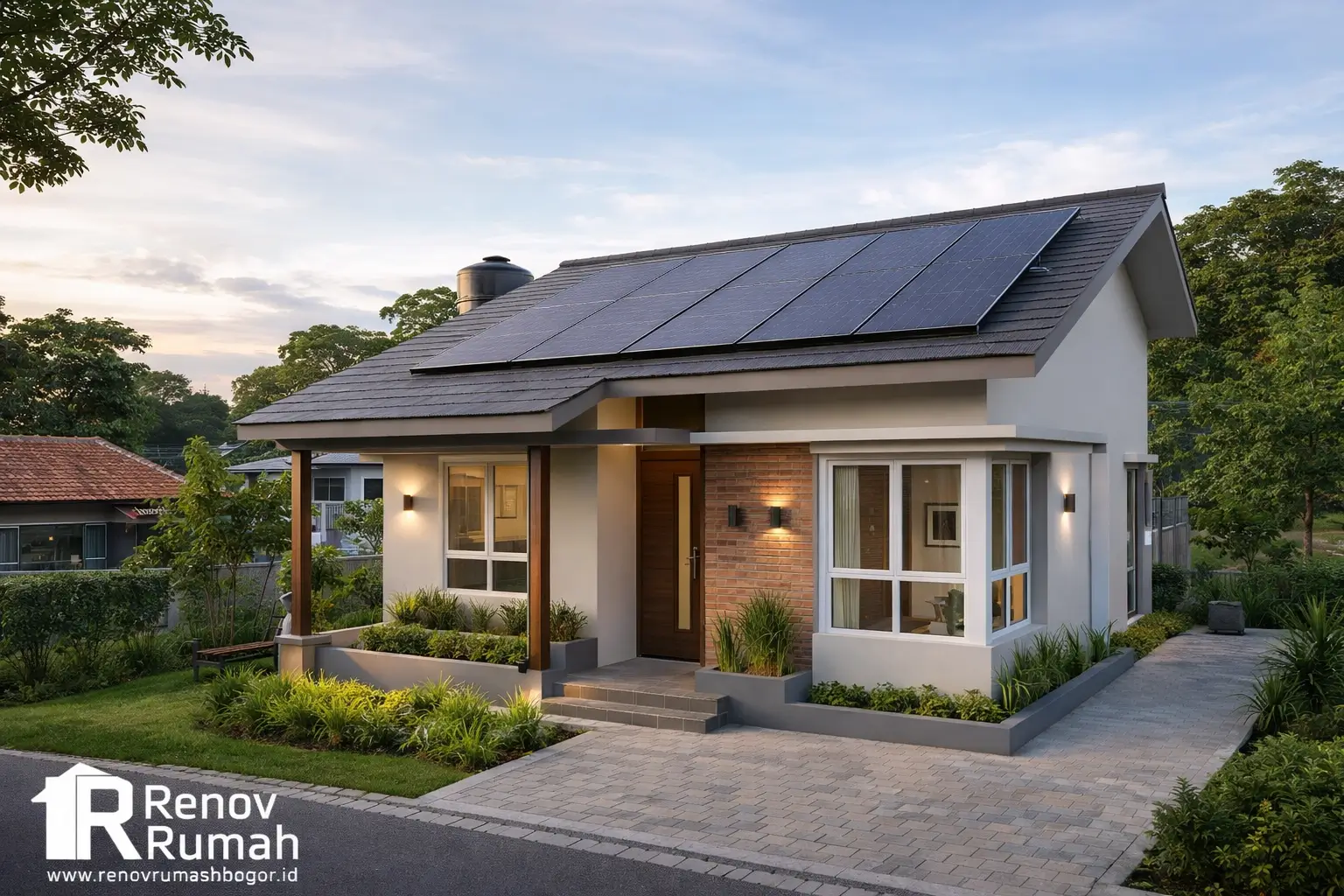 jasa bangun rumah bogor, jasa kontraktor rumah bogor, jasa renovasi rumah bogor, rumah hemat listrik, warna rumah nyaman, cisadane river view