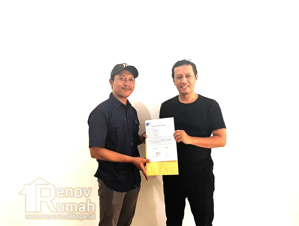 Serah Terima Proyek Renovasi Rumah Cimanggu