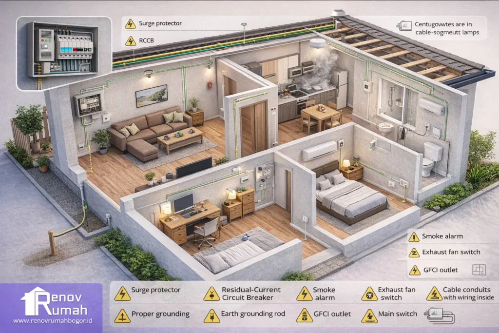 jasa kontraktor rumah bogor, jasa bangun rumah bogor, jasa renovasi rumah bogor. instalasi listrik