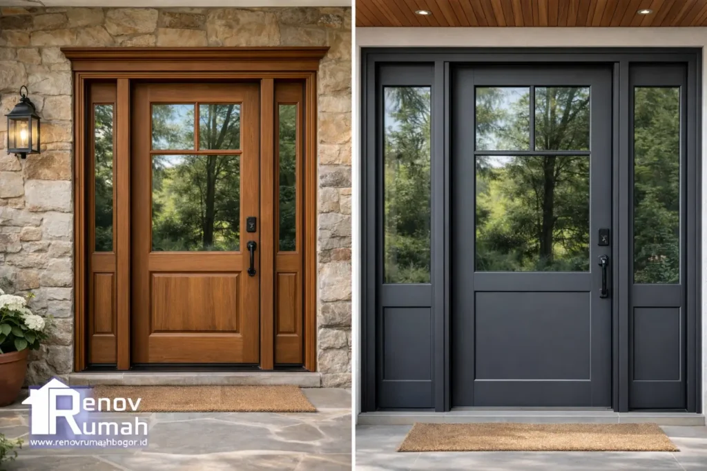 kusen kayu atau alumunium, jasa bangun rumah bogor, jasa kontraktor rumah bogor, jasa renovasi rumah bogor