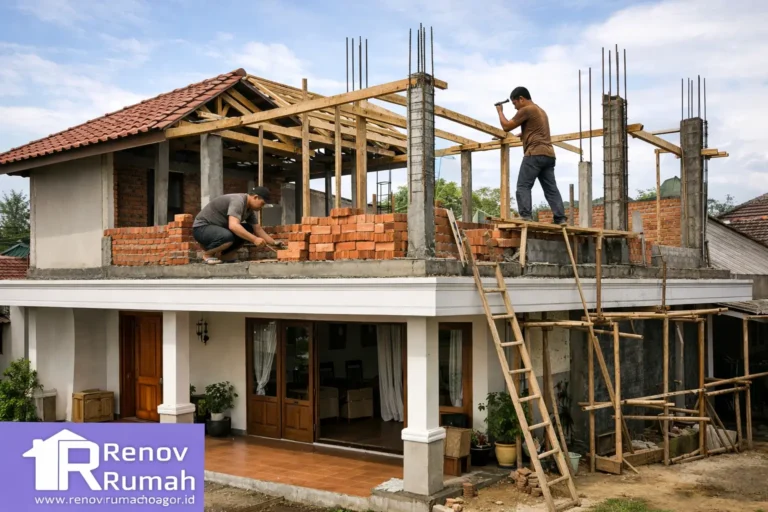 tambah lantai rumah, renovrumahbogor.id, jasa kontraktor rumah bogor, jasa renovasi rumah bogor, jasa bangun rumah bogor, bumi griasadi ciseeng