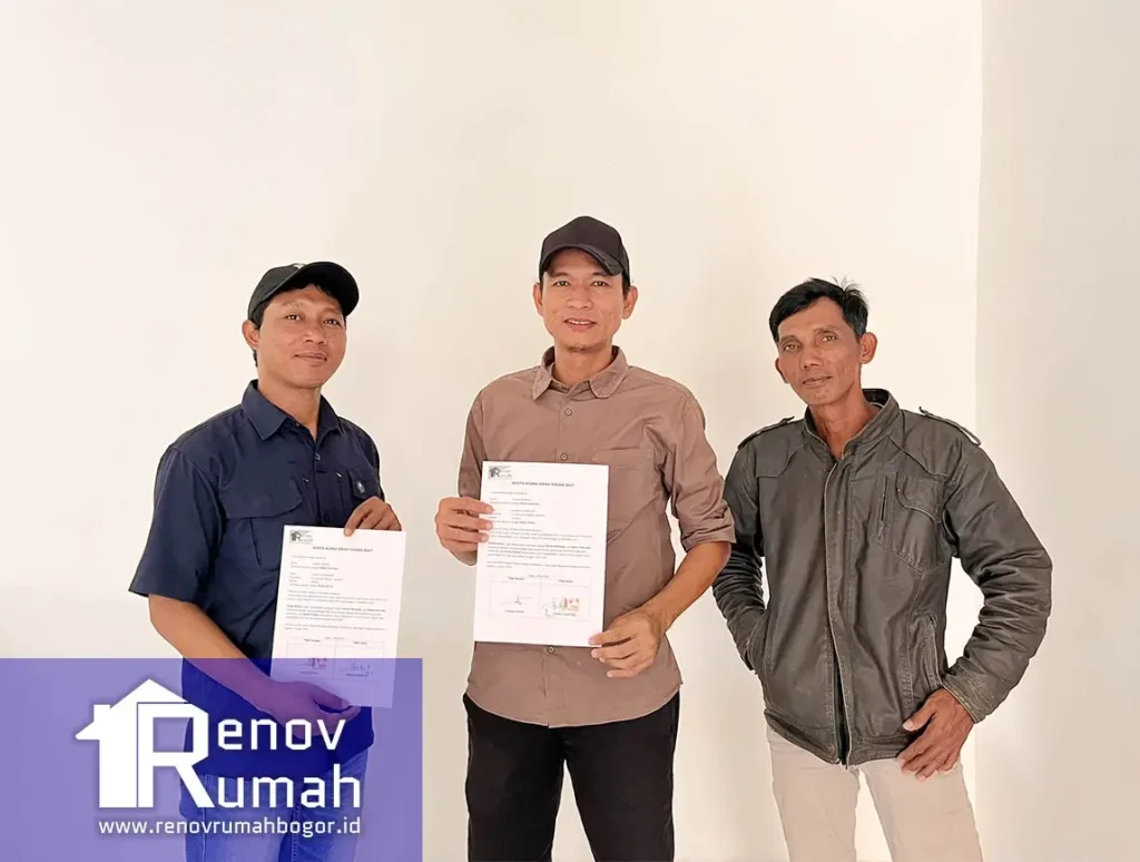 Serah Terima Renovasi rumah bpk Ahmad