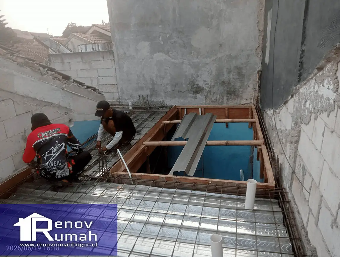 renovrumahbogor.id, proses pemasangan bondeck, jasa renovasi rumah bogor, karadenan-bogor