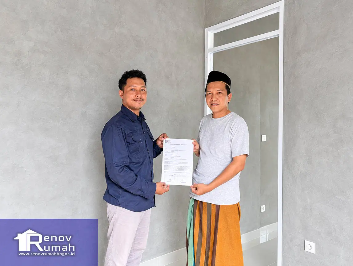 BAST proyek renovasi rumah ciapus