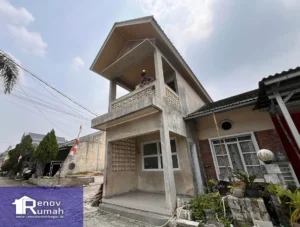 renovasi rumah ciapus progres 80%, jasa konraktor rumah bogor