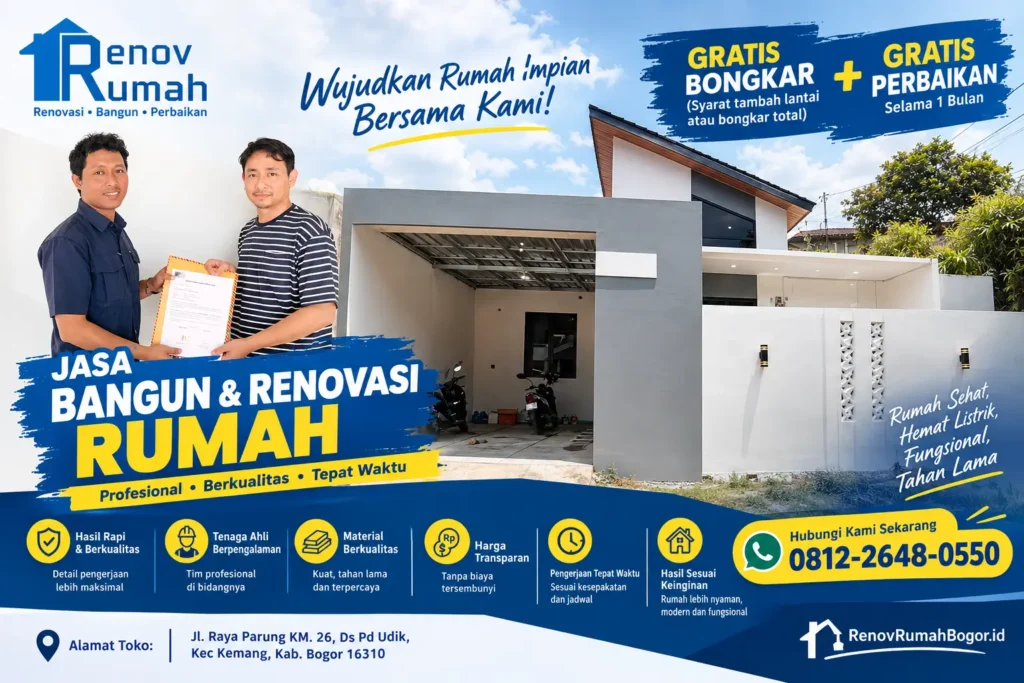 jasa bangun rumah dan renovasi, renovrumahbogor